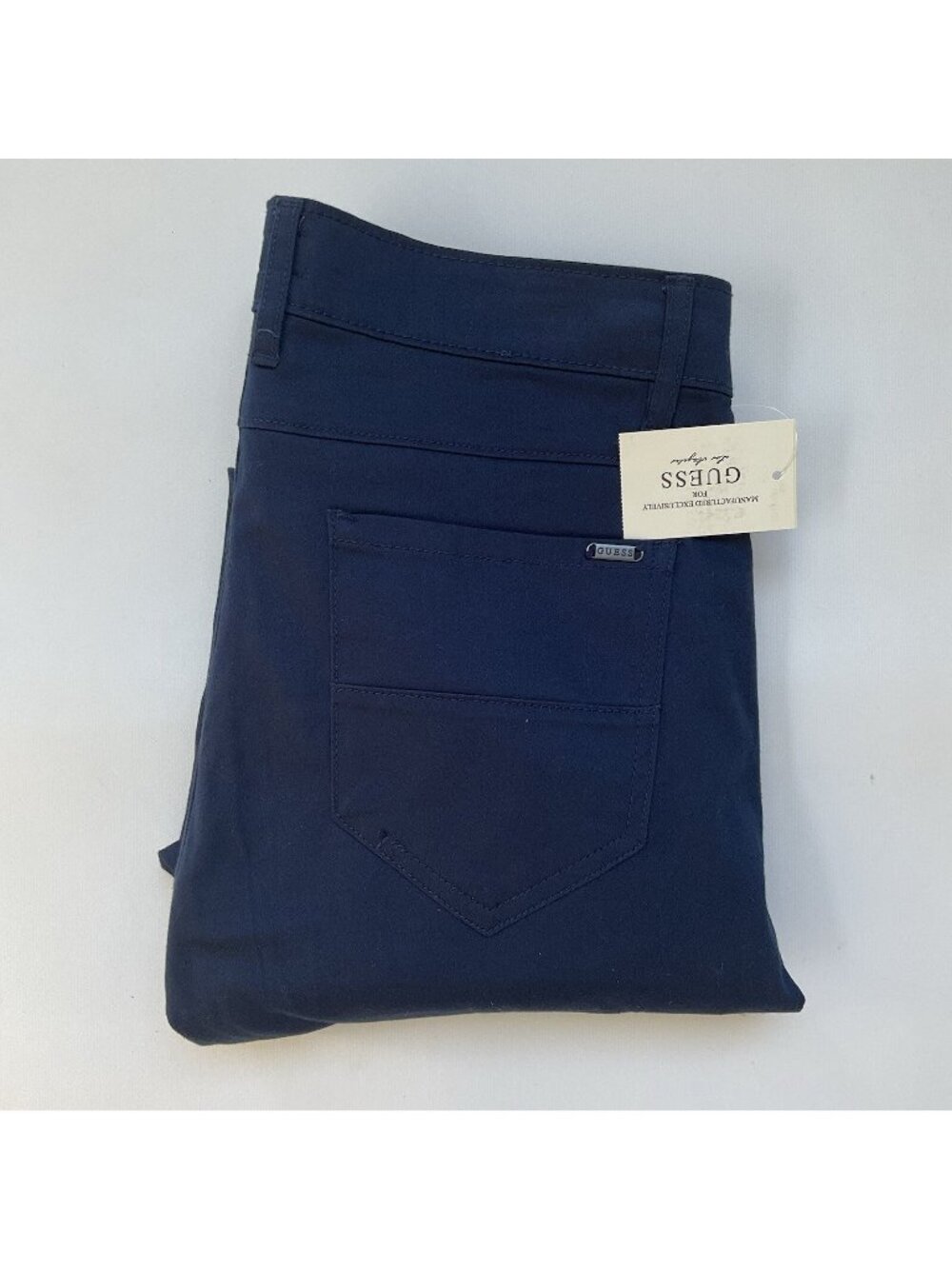 Guess Men’s Ledger Sateen Pants Slim Straight Navy Size 32